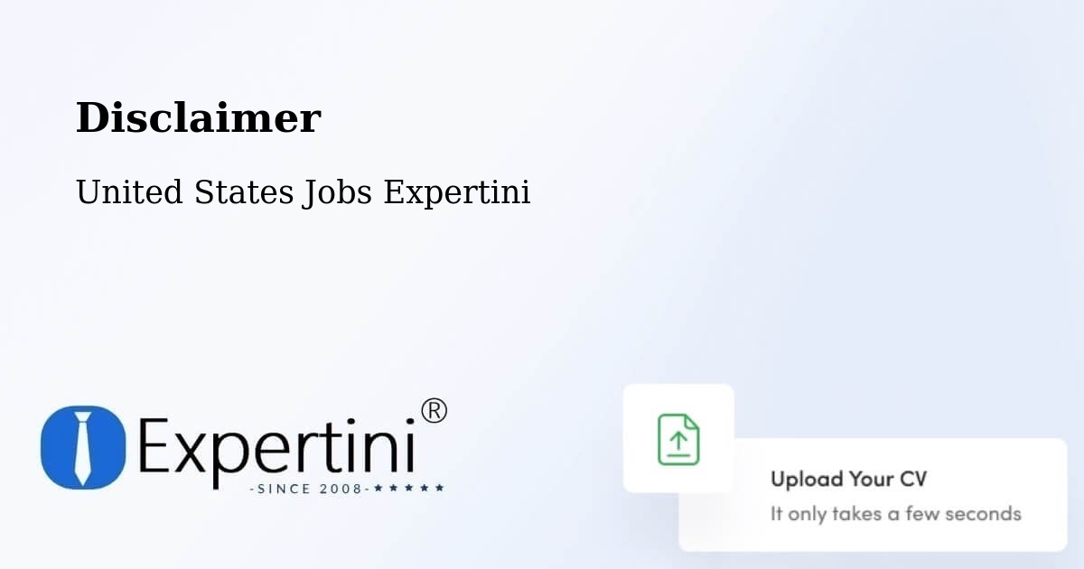 Disclaimer – Exeter - United States Jobs Expertini