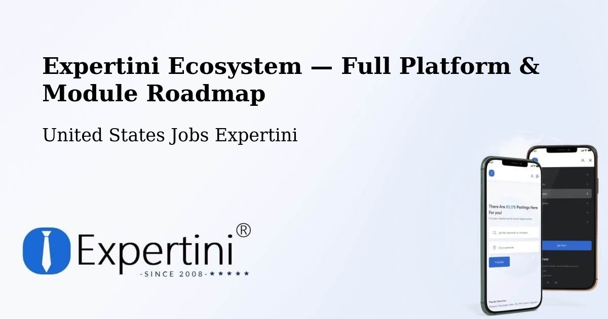Expertini Ecosystem — Full Platform & Module Roadmap – Exeter